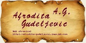 Afrodita Gudeljević vizit kartica